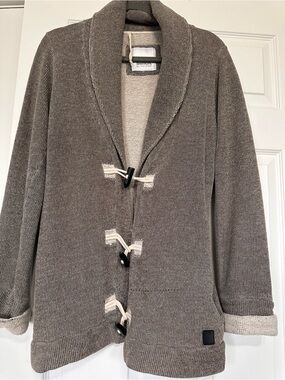 Bench Neutral Taupe Knit Shawl Collar Cardigan